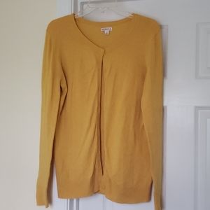 Merona yellow button cardigan